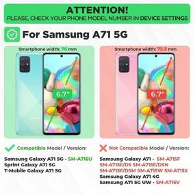 img 3 attached to Чехол для Samsung Galaxy A71 5G с клипом для пояса - Слим Хэви Дьюти комбо - Чехол для телефона с подставкой - Черный