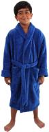 🚿 turkuoise boys ultra soft plush bathrobe: luxurious comfort from turkey logo