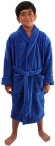 img 2 attached to 🚿 Turkuoise Boys Ultra Soft Plush Bathrobe: Luxurious Comfort from Turkey