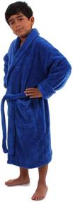 img 1 attached to 🚿 Turkuoise Boys Ultra Soft Plush Bathrobe: Luxurious Comfort from Turkey