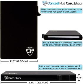 img 2 attached to Silver Men's Minimalist Credit Holder Wallet - Ideal Accessory for Wallets, Card Cases & Money Organizers