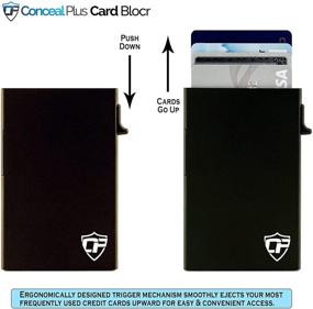 img 3 attached to Silver Men's Minimalist Credit Holder Wallet - Ideal Accessory for Wallets, Card Cases & Money Organizers