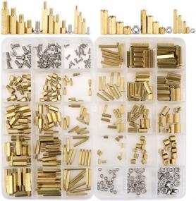 img 4 attached to 🔩 Hilitchi 360pcs M2 M3 M4 Male Female Brass Spacer Standoff Screw Nut Assortment Kit: The Ultimate Hardware Solution for All Your Mounting Needs