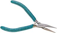 💎 premium glitter line chain nose plier, 4-1/2 inches - plr-255.00g: a sparkling must-have tool logo