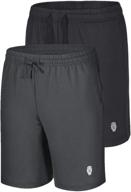 🩳 piqidig boys' active pocket athletic shorts: stylish and practical active clothing logo