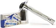 🪒 the hoff double edge safety razor: ultimate wet shaving starter kit! perfect gift set for men from luxury barber! logo