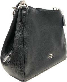 img 3 attached to Coach Pebble Leather Hallie Shoulder