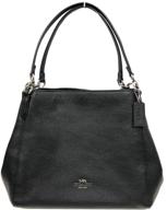 сумка coach pebble leather hallie shoulder логотип