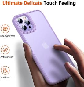 img 2 attached to 📱 TORRAS Shockproof iPhone 12 Pro Max Case 6.7 Inch, Military Grade Drop Protection, Translucent Matte Case, iPhone 12 Pro Max Phone Case, Guardian Series (Purple)