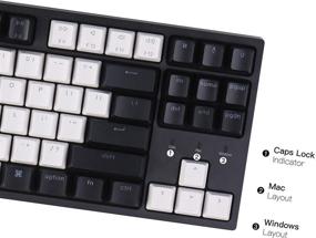 img 1 attached to 🔑 Keychron C1 Hot-swappable Wired Mechanical Keyboard - Gateron Brown Switch/Double-Shot ABS Keycaps/White Backlight/USB Type-C Cable - Tenkeyless 87 Keys Computer Keyboard for Mac Windows PC Laptop