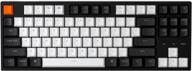 🔑 keychron c1 hot-swappable wired mechanical keyboard - gateron brown switch/double-shot abs keycaps/white backlight/usb type-c cable - tenkeyless 87 keys computer keyboard for mac windows pc laptop logo