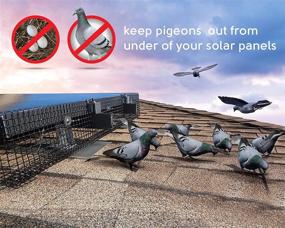 img 3 attached to 🐦 Wolltex 8in X 100ft Комплект защиты от птиц/голубей для солнечных панелей - Защитите ваши солнечные панели!