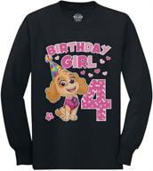 🎉 birthday girl patrol toddler shirt for girls - tops, tees & blouses logo