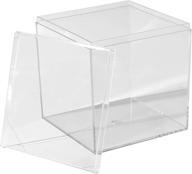 hammont clear lucite plastic storage logo