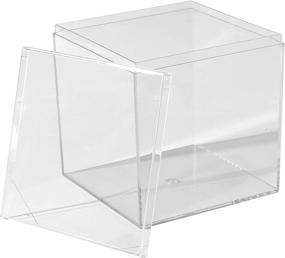 img 4 attached to Hammont Clear Lucite Plastic Storage