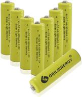 geilienergy solar 600mah rechargable batteries logo