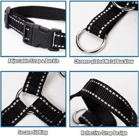 img 1 attached to 🐶 Wintchuk Dog Head Collar: Stop Pulling with Reflective Strap | Adjustable for Small, Medium, and Large Dogs