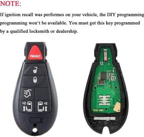 img 1 attached to Бесключевой пульт управления автомобилем с заменой автомобильного ключа M3N5WY783X IYZ-C01C - совместим с Dodge Grand Caravan 2008-2014 и Chrysler Town & Country 2008-2015.