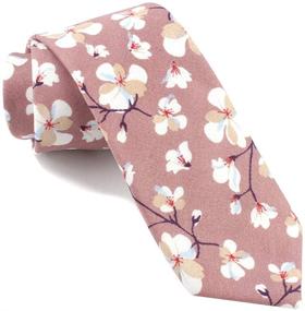 img 4 attached to Skinny Cotton Timeless Narrow Neckties Men's Accessories