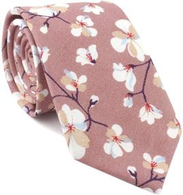 img 3 attached to Skinny Cotton Timeless Narrow Neckties Men's Accessories