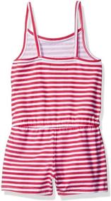 img 1 attached to 👗 Adorable Little Stripe Romper: French Toast Girls' Clothing for Comfy and Chic Style