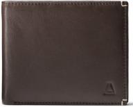 architect's bifold wallet crafted from genuine leather logo