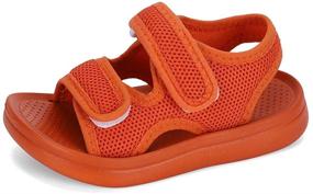 img 4 attached to Sandal Summer Breathable Fabric Sandals Boys' Shoes for Sandals
