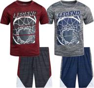 pro athlete athletic active basketball boys' clothing - clothing sets logo