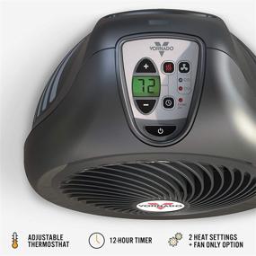 img 3 attached to Stay Warm and Cozy with the Vornado AVH2 Advanced Whole Room Heater – Automatic Climate Control, Timer, Fan Only Option, Black