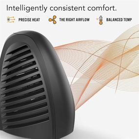 img 1 attached to Stay Warm and Cozy with the Vornado AVH2 Advanced Whole Room Heater – Automatic Climate Control, Timer, Fan Only Option, Black