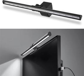 img 4 attached to 🖥️ Gomyhom Computer Monitor Light Bar - Adjustable Brightness | 3 Color Temperature | USB Powered for Office Work and E-Reading Tasks