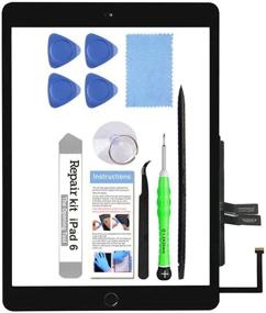 img 4 attached to 📱 iPad 6 (6th Gen 2018) A1893 A1954 Screen Replacement Glass Touch Digitizer Repair Kit + Home Button & Tools – Exclusively for iPad 6 6th Generation (Black)