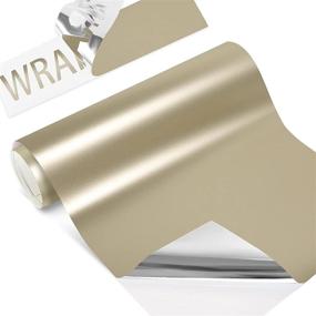 img 3 attached to 🎨 Versatile Matte Metallic Champagne Gold Adhesive Vinyl Roll - Perfect for Craft Signs & Letters | 12"x6ft | Compatible with All Cutting Machines