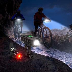 img 1 attached to 🚲 HISVISION USB Rechargeable Bike Light Set: 1000 Lumens Front & Back, Waterproof & Quick Release, 5 Light Modes - Fits All Bicycles!