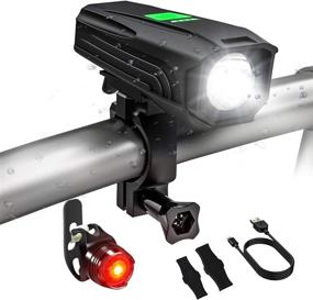 img 4 attached to 🚲 HISVISION USB Rechargeable Bike Light Set: 1000 Lumens Front & Back, Waterproof & Quick Release, 5 Light Modes - Fits All Bicycles!