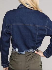 img 2 attached to A2Y Cropped Sleeve Button Jackets Women's Clothing