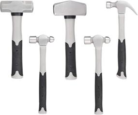 img 4 attached to 🔨 Hammer Set with Fiberglass Handle and Drilling Capability (5-Piece)