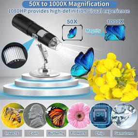 img 2 attached to 🔍 Necesa Pocket WiFi Digital Microscope, 50-1000X Magnification USB Coin Camera for Kids, Students, Adults – Portable, Handheld, Mini, Compatible with Android/iOS Phones, Tablets & Computers