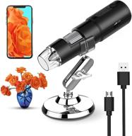 🔍 necesa pocket wifi digital microscope, 50-1000x magnification usb coin camera for kids, students, adults – portable, handheld, mini, compatible with android/ios phones, tablets & computers logo