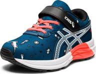 👟 asics excite toddler little graphite girls' athletic shoes: stylish, comfortable, and reliable logo