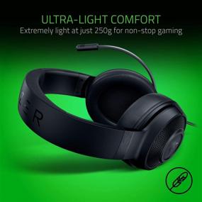 img 3 attached to 🎧 Razer Kraken X Ultralight Gaming Headset: 7.1 Surround Sound - Lightweight Aluminum Frame - Bendable Cardioid Microphone - for PC, PlayStation, Xbox, Nintendo Switch, Mobile - Black