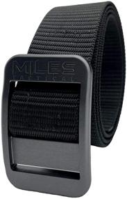 img 4 attached to 🔒 Miles Tactical Mens Nylon Belt: Top-Grade Aluminum Metal Buckle & No-Slip Design for Maximum Security