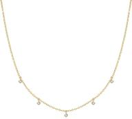 carleen moissanite minimalist delicate necklace logo