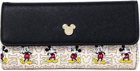 img 4 attached to Кошелек Loungefly Disney Mickey Mouse с металлическими деталями из искусственной кожи