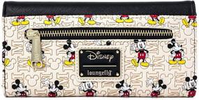 img 3 attached to Кошелек Loungefly Disney Mickey Mouse с металлическими деталями из искусственной кожи