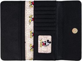 img 1 attached to 🐭 Loungefly Disney Mickey Mouse Metal Detail Faux Leather Wallet