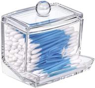 🎯 tinaforld clear acrylic cotton swab dispenser desktop organizer case (style 1) logo