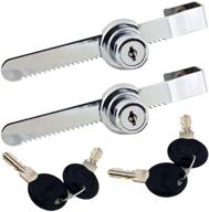 🔒 wooch sliding glass door ratchet locks with chrome finish, keyed alike for showcase display - 2 pack логотип