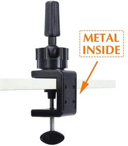 img 4 attached to 🦄 GEX Iron Wig C Clamp Stand: Premium Holder for Canvas Block Head Mannequin, Ideal for Training, Practice, and Wig Styling Display