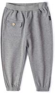 👶 fruitsunchen toddler jogger elastic sweatpants: stylish boys' clothing to keep them comfy and active! logo